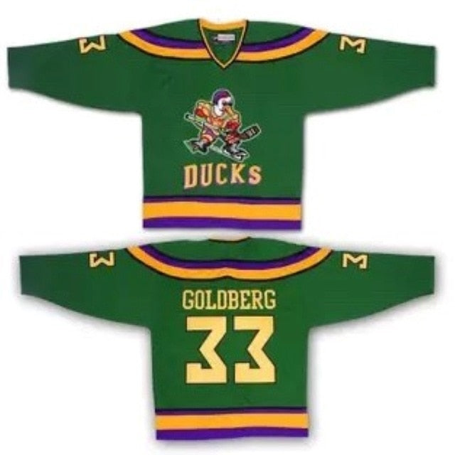 Green ducks ice hockey jersey