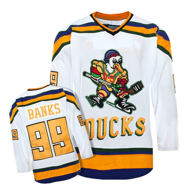 Green ducks ice hockey jersey