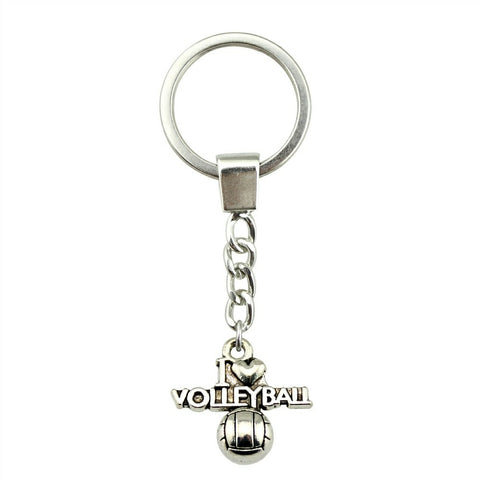 Heart Volleyball Keychain