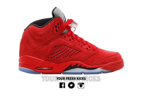 Men’s Air Jordan 5 | Red Suede