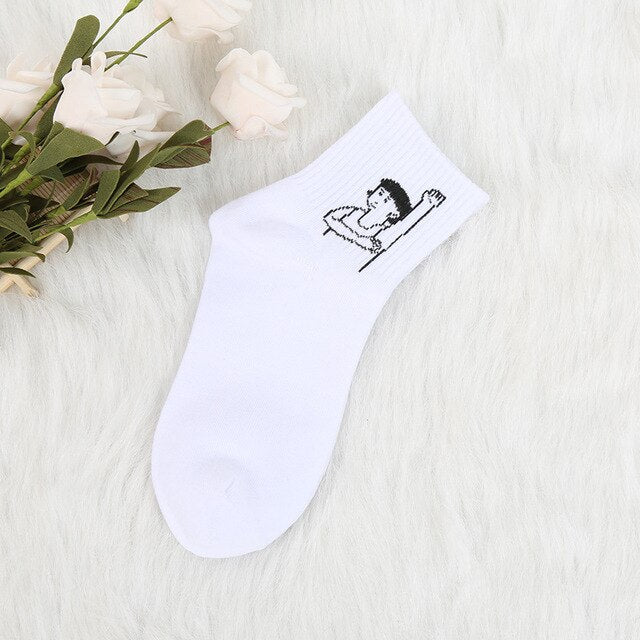 Cartoon Character Cotton Socks