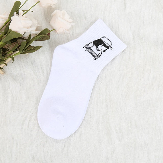 Cartoon Character Cotton Socks