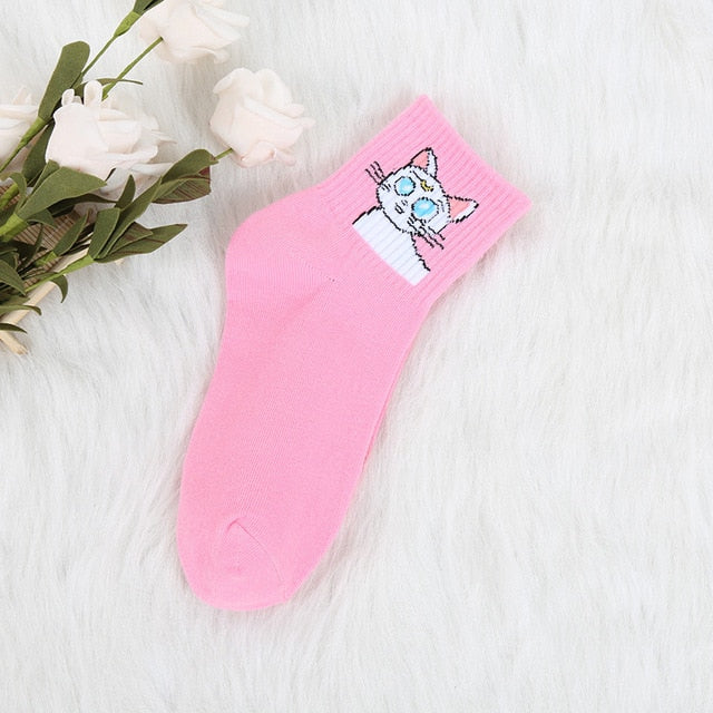 Cartoon Character Cotton Socks