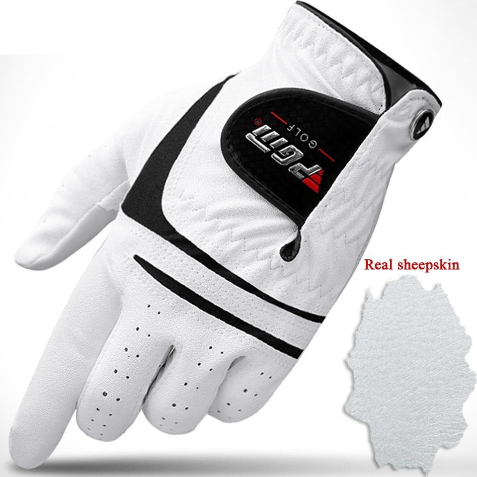 Real Leather Sheepskin Golf Gloves