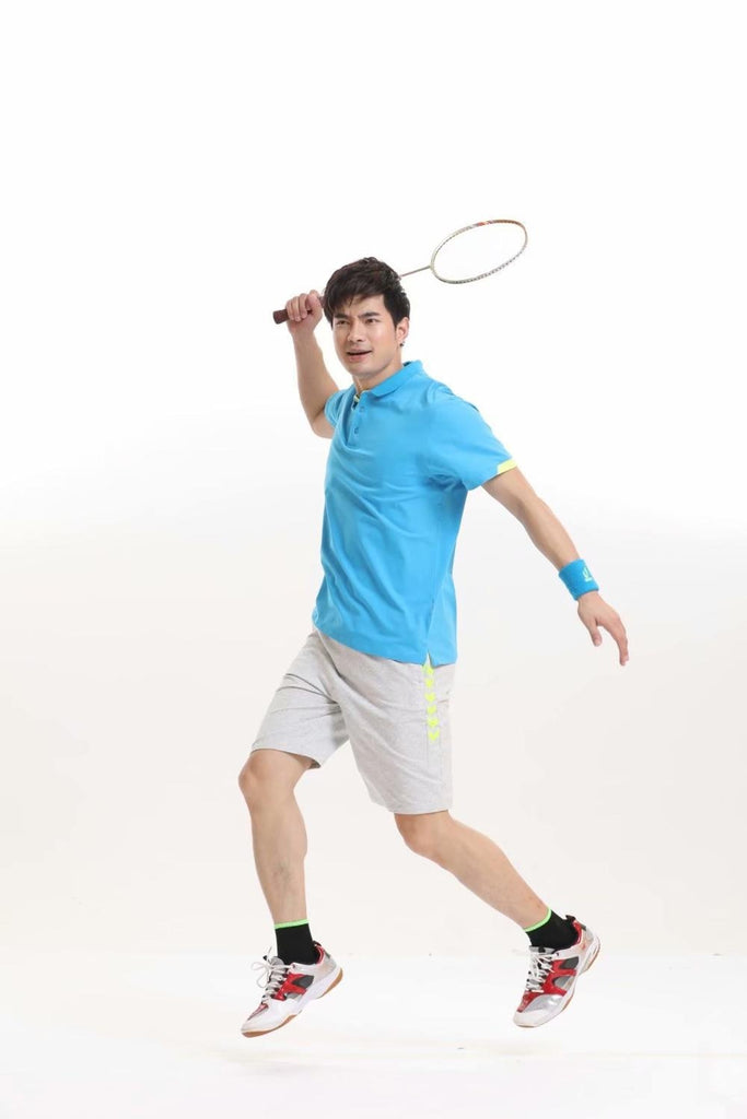 badminton shorts gray sportswear with pockets