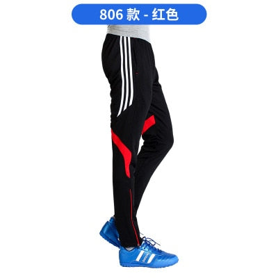 Man's football soccer sport pants 4 color polyester