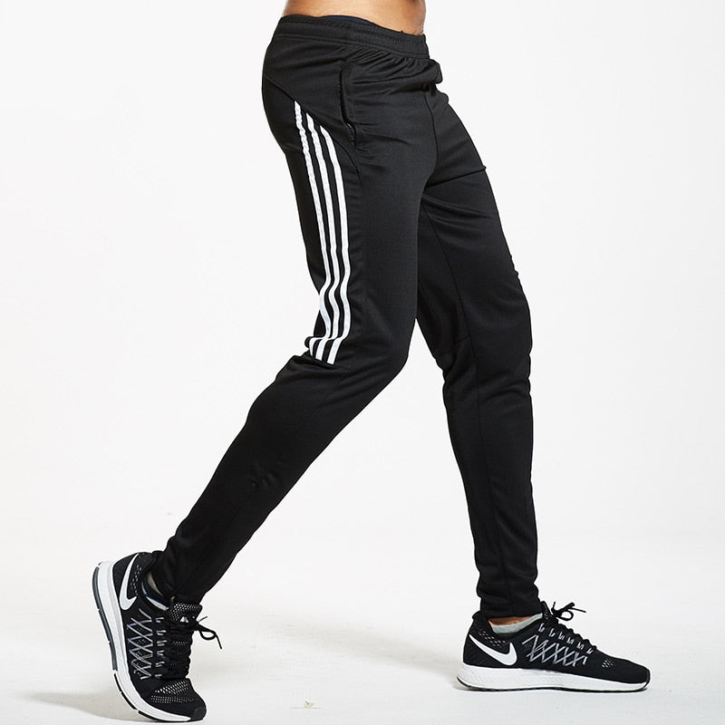 Zipper Pockets Workout Training  Joggings Trousers