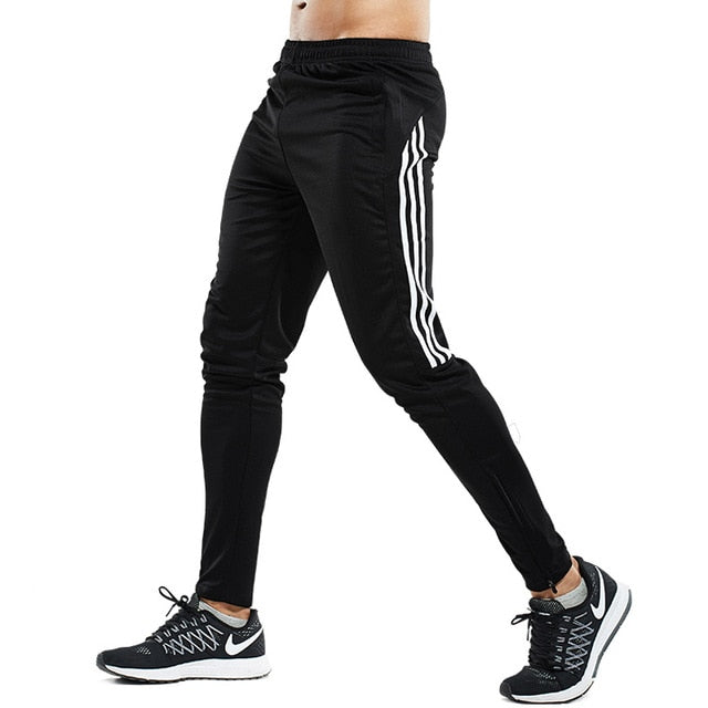 Zipper Pockets Workout Training  Joggings Trousers