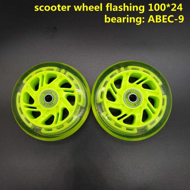 scooter flashing lighting wheel