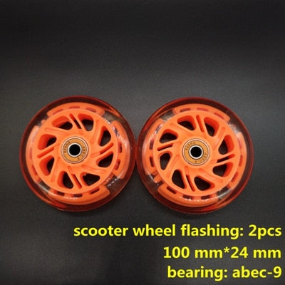 scooter flashing lighting wheel