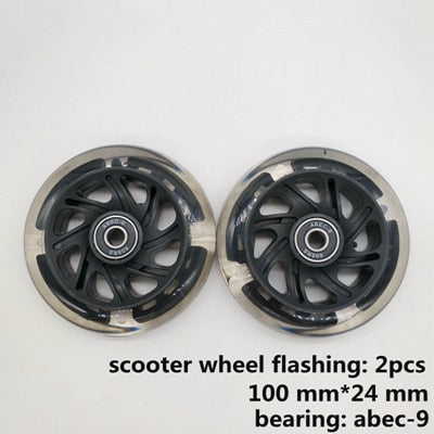 scooter flashing lighting wheel