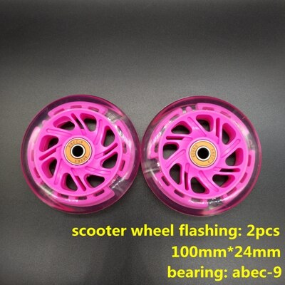 scooter flashing lighting wheel